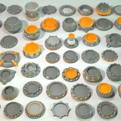 Industrial Kitbash 3 -70 pieces