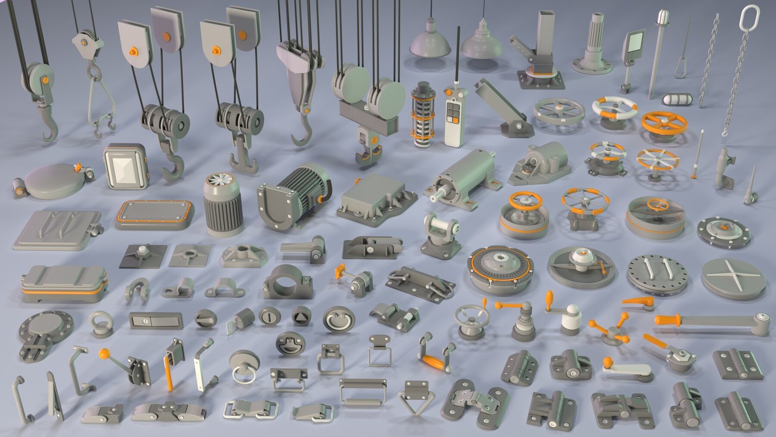 Industrial Kitbash 5-100 pieces Industrial Kitbash 5-100 pieces