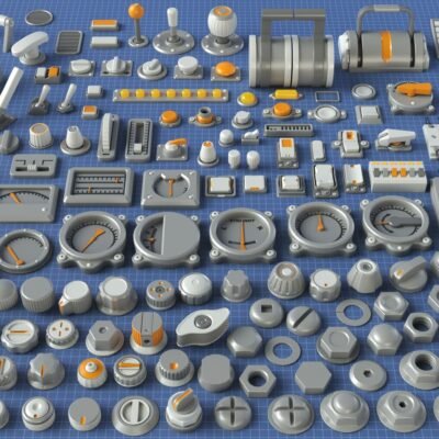 Industrial Kitbash 9-156 pieces