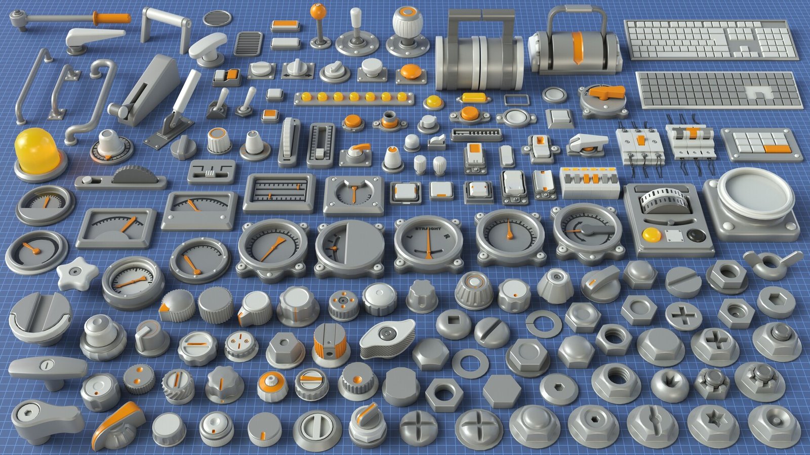 Industrial Kitbash 9-156 pieces Industrial Kitbash 9-156 pieces