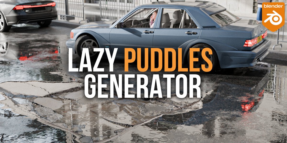 Lazy Puddles Generator for Blender Lazy Puddles Generator for Blender
