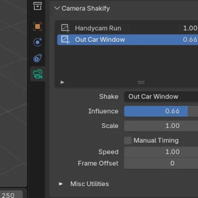 camera shakify for Blender
