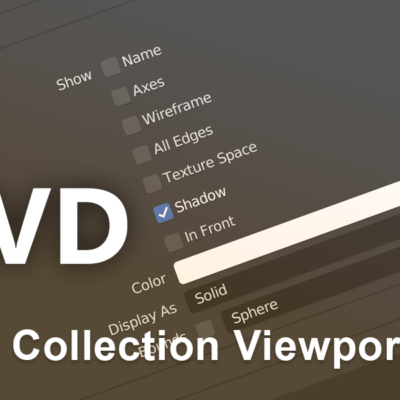 collection viewport display for Blender