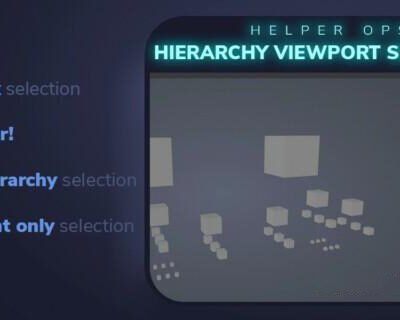 hierarchy viewport selection for Blender