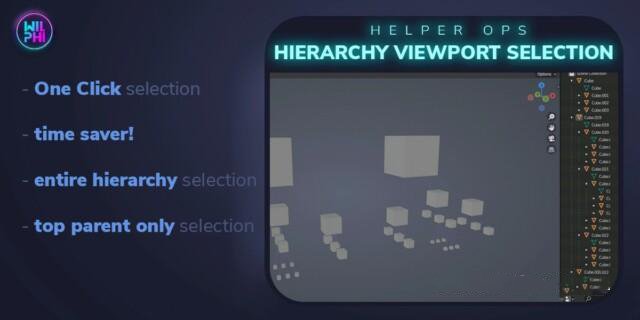 hierarchy viewport selection for Blender hierarchy viewport selection for Blender