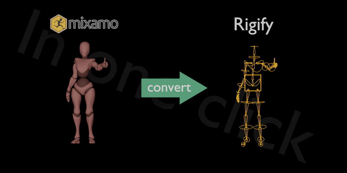 mixamo to rigify for Blender mixamo to rigify for Blender