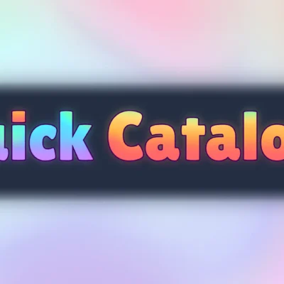 Quick Catalogs for Blender