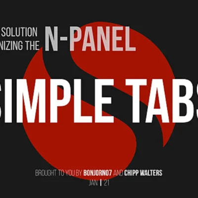 Simple Tabs for Blender