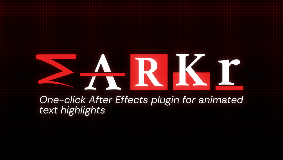 MARKr for After Effects MARKr for After Effects